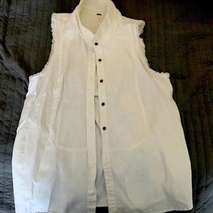 Free people linen tank size large